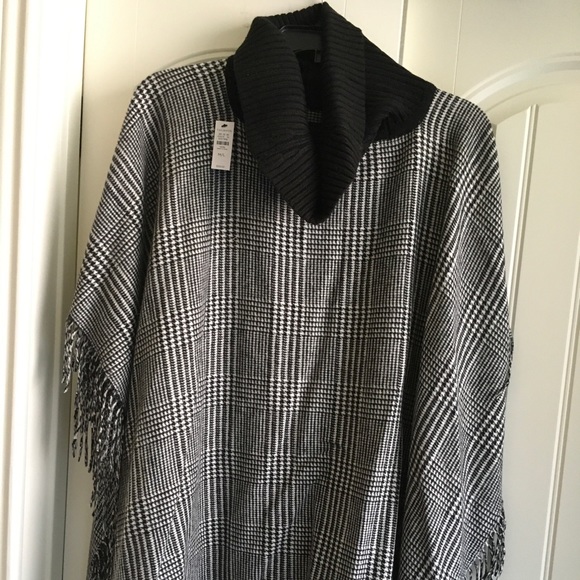Talbots Jackets & Blazers - Plaid Turtle neck poncho